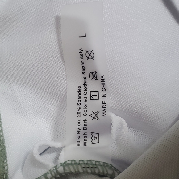 Green bathing suit top size large - Picture 6 of 6